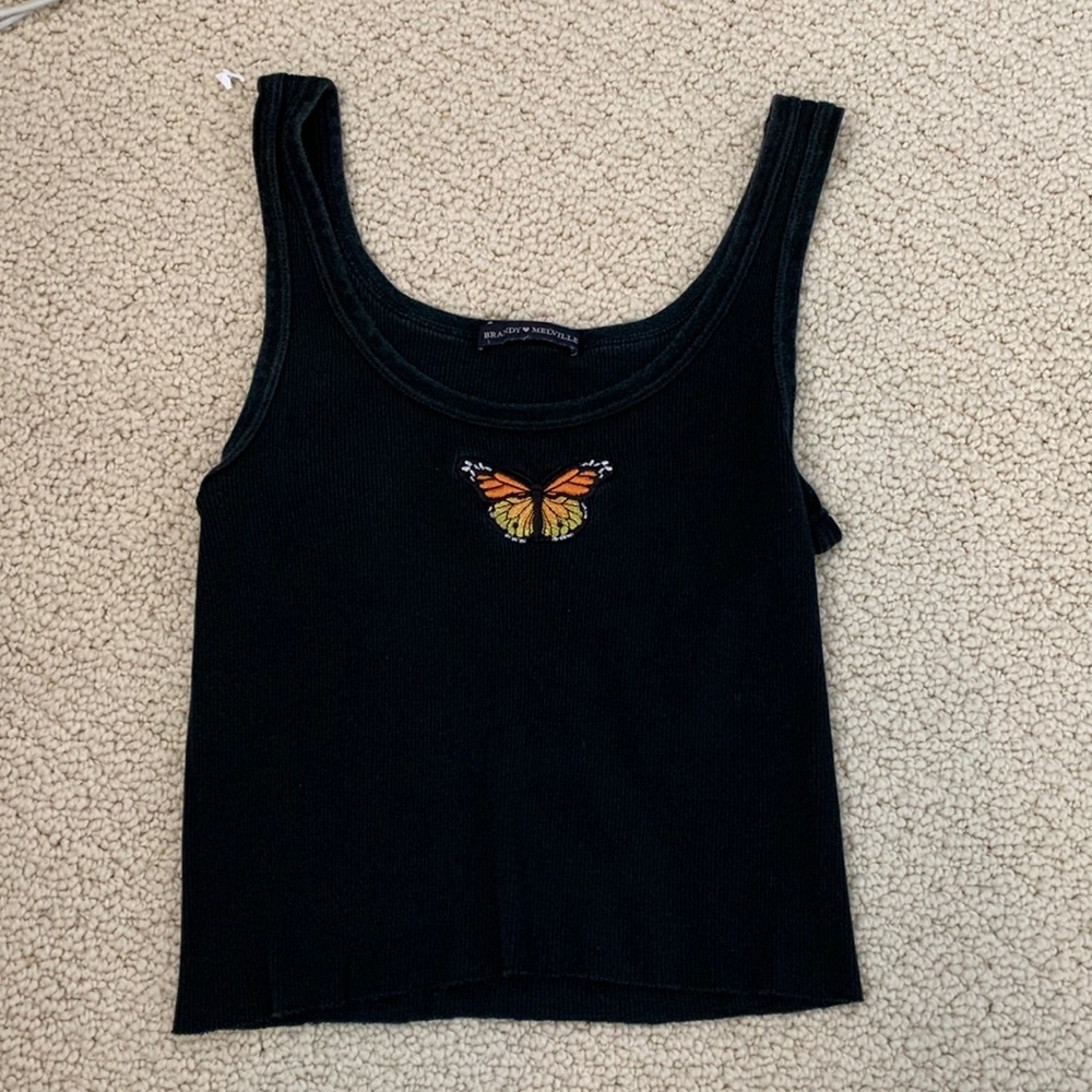 Brandy Melville black butterfly top
